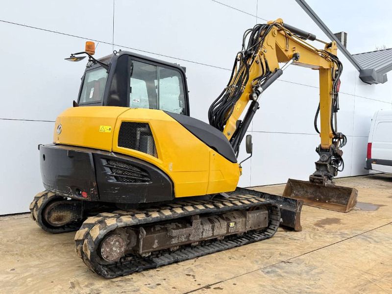 2015 Kubota KX080-4A mini excavator, rear three-quarter view 2015 Kubota KX080-4A mini excavator, rear three-quarter view