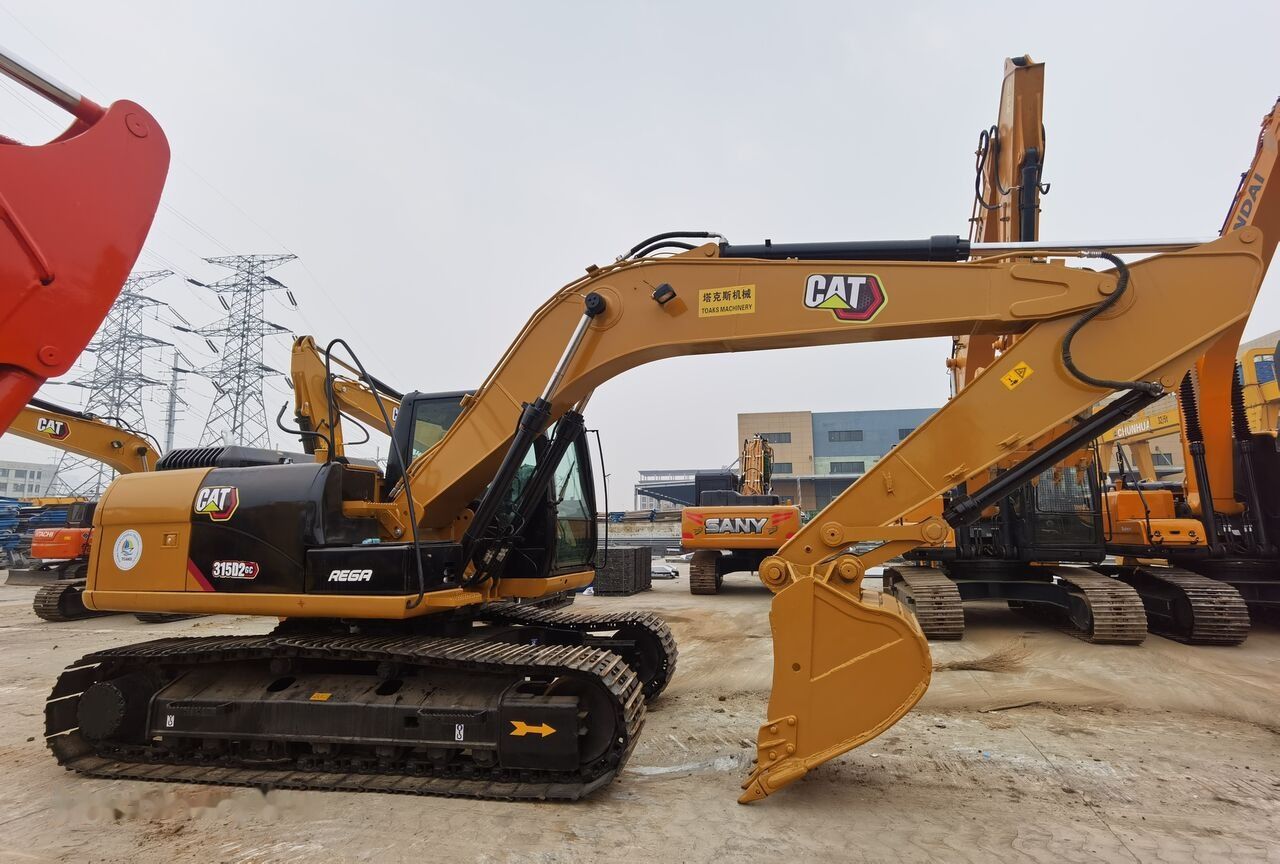 2020 Caterpillar 315D2 GC crawler excavator, side profile view 2020 Caterpillar 315D2 GC crawler excavator, side profile view