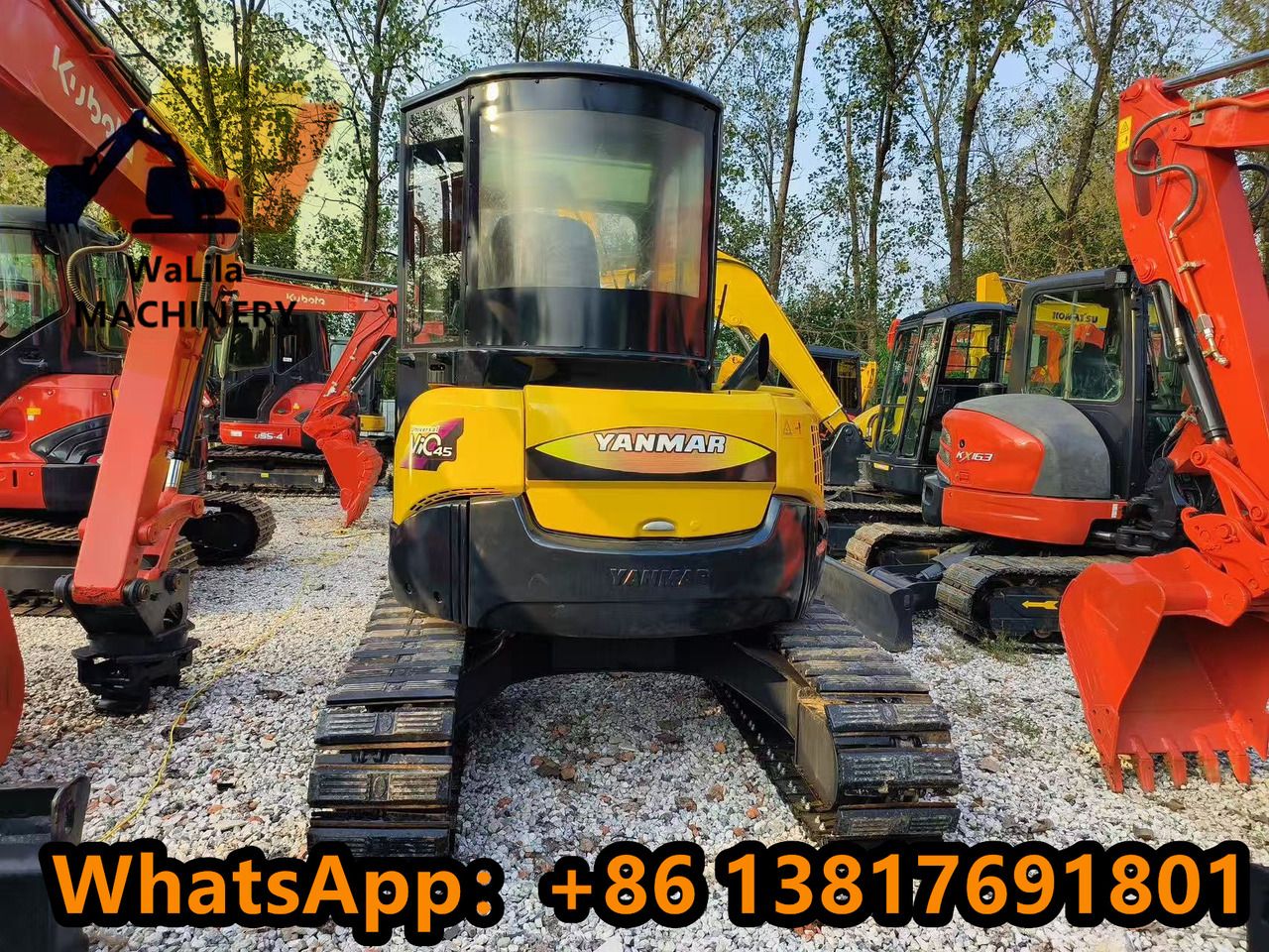 2023 Yanmar ViO45 mini excavator rear view 2023 Yanmar ViO45 mini excavator rear view