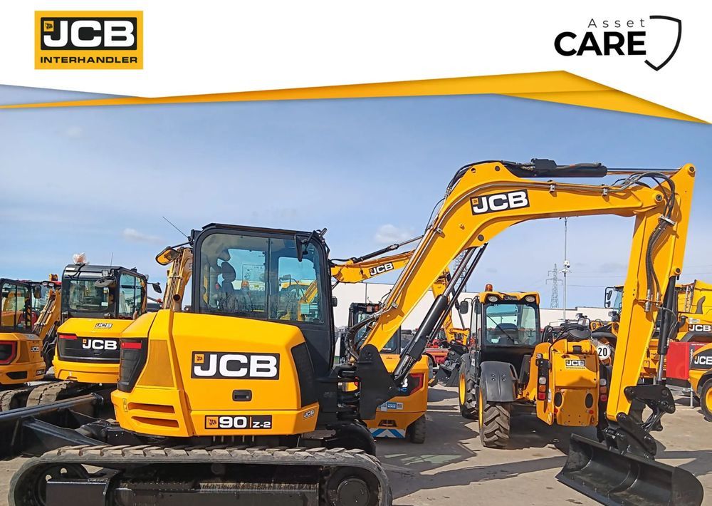 2022 JCB 90Z-2 crawler excavator, side profile view