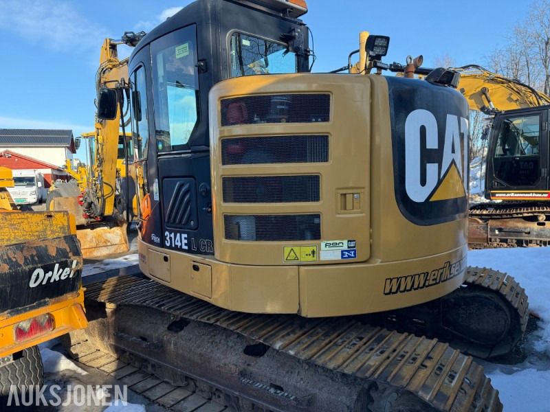 2012 Caterpillar 314ELCR crawler excavator rear three-quarter view 2012 Caterpillar 314ELCR crawler excavator rear three-quarter view