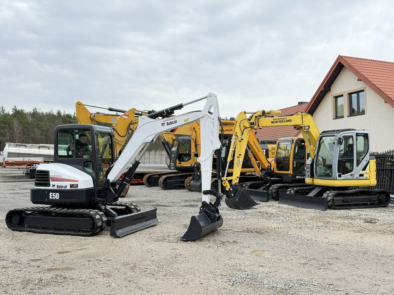 2013 Bobcat E50 mini excavator, side view 2013 Bobcat E50 mini excavator, side view