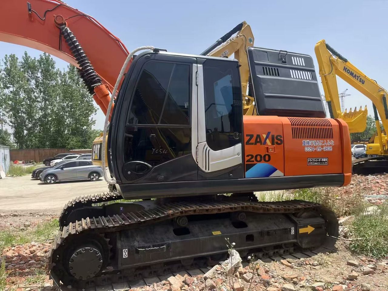 2022 Hitachi ZAXIS 200 crawler excavator side view 2022 Hitachi ZAXIS 200 crawler excavator side view