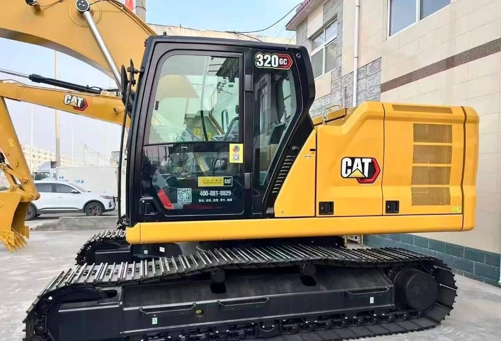 2025 Caterpillar 320GC crawler excavator side view