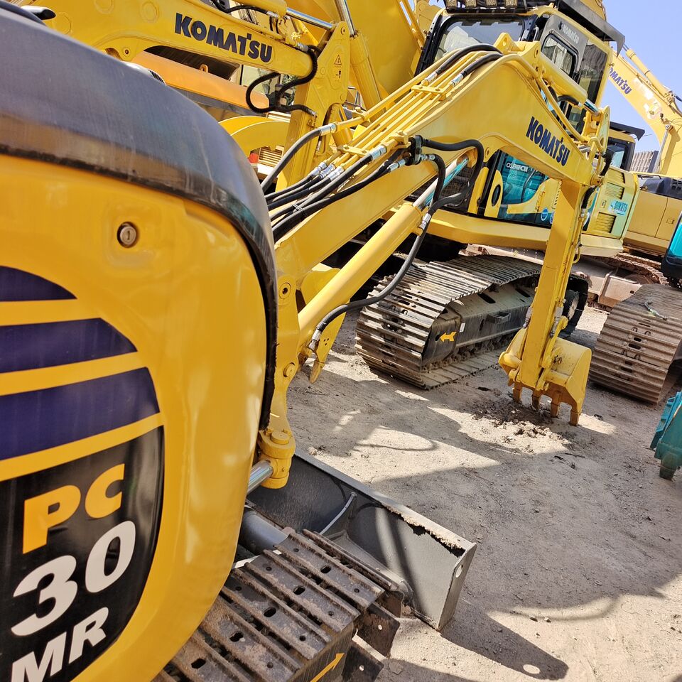2006 Komatsu PC30 MR crawler excavator, rear three-quarter view