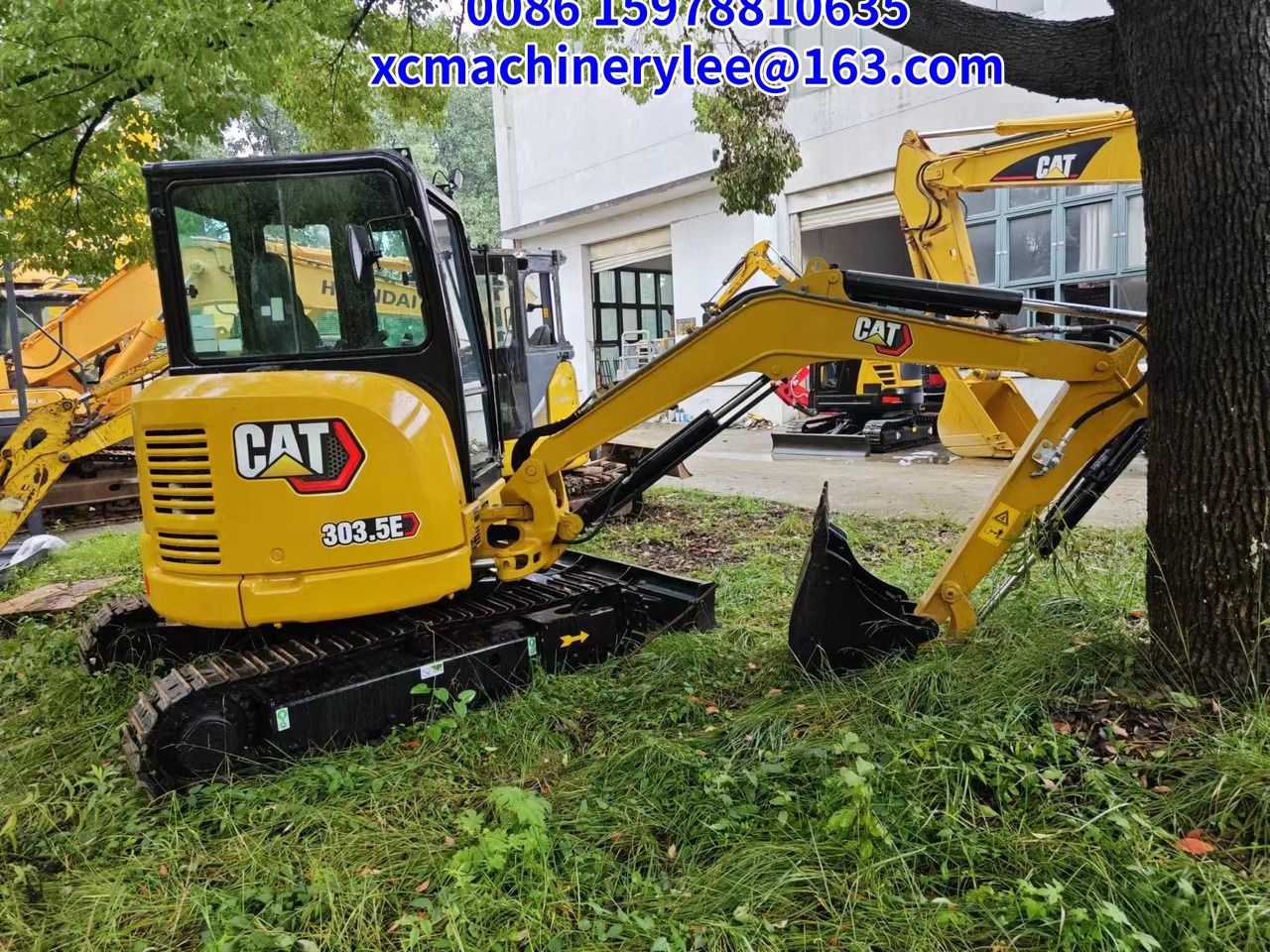 2023 Caterpillar 303.5E mini excavator, side view 2023 Caterpillar 303.5E mini excavator, side view