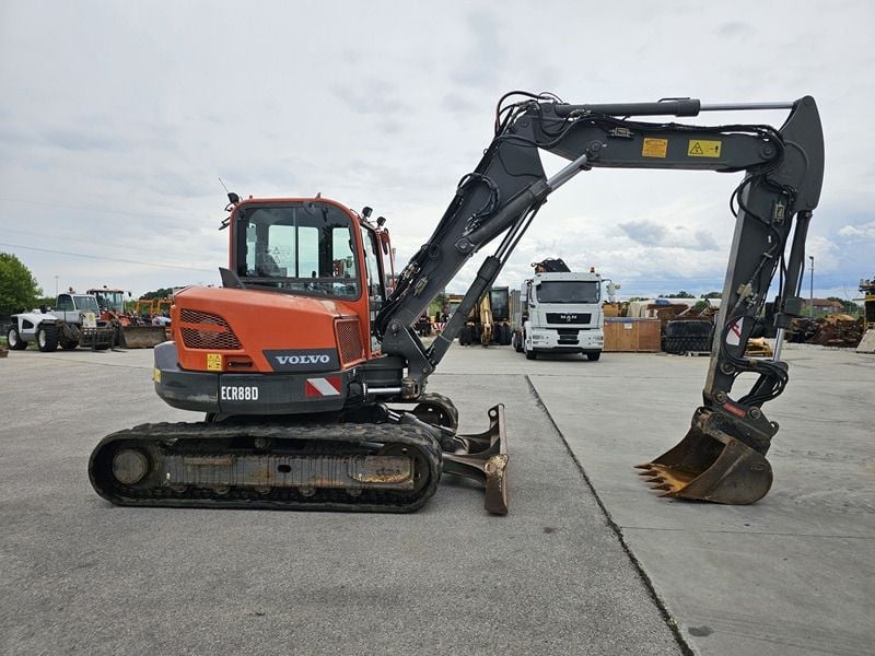 2017 Volvo ECR88D mini excavator, side view