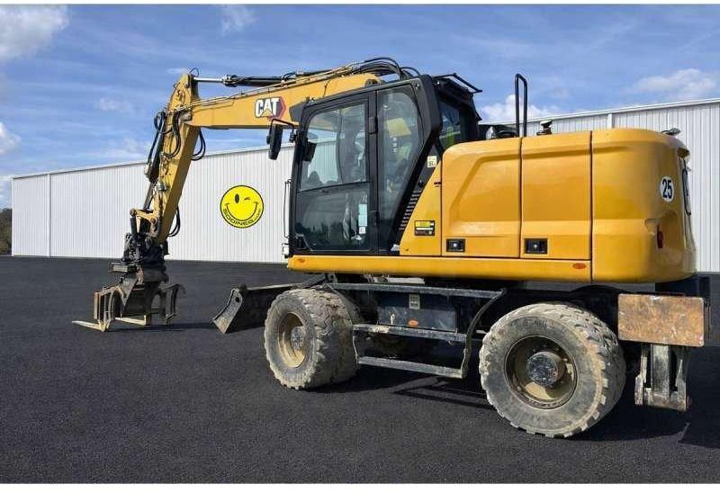 2019 Caterpillar M314 wheel excavator, side profile view 2019 Caterpillar M314 wheel excavator, side profile view