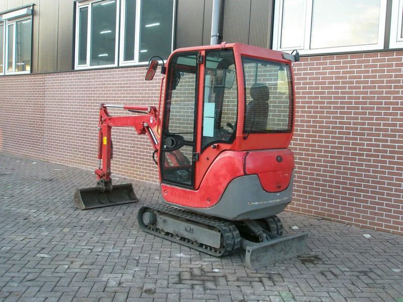 2017 Yanmar SV17 mini excavator, rear three-quarter view 2017 Yanmar SV17 mini excavator, rear three-quarter view