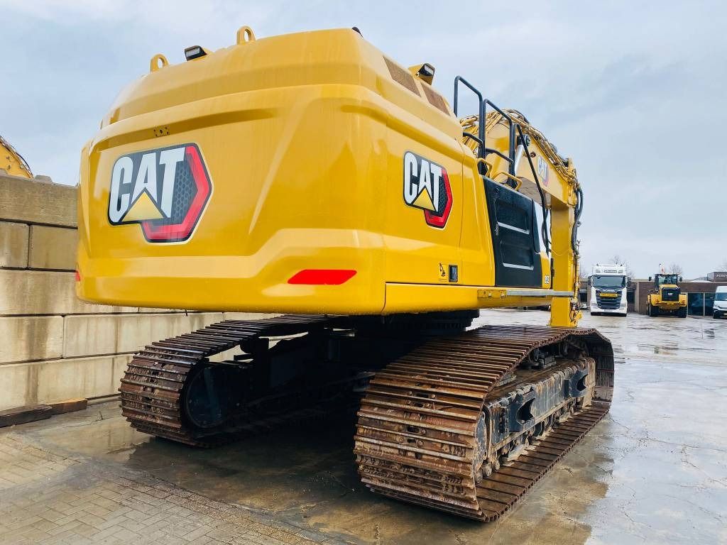 2023 Caterpillar 352 crawler excavator, rear three-quarter view 2023 Caterpillar 352 crawler excavator, rear three-quarter view
