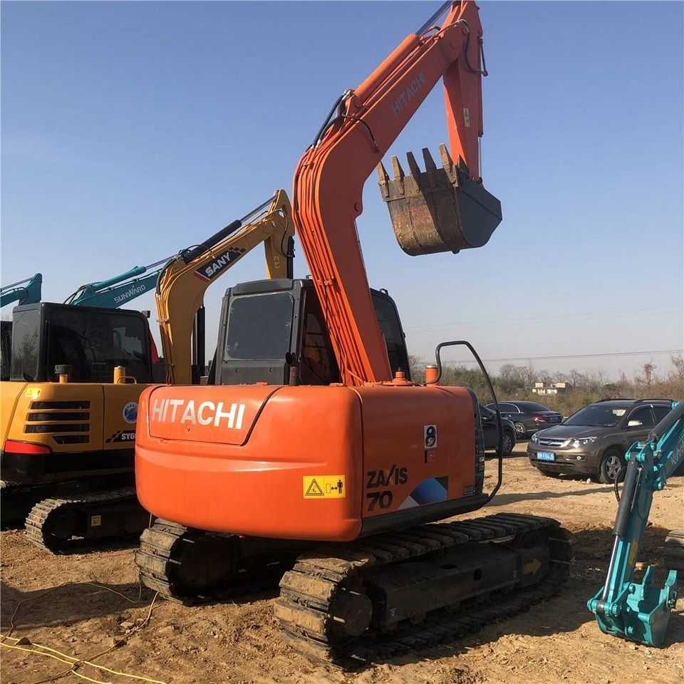 2024 Hitachi Zaxis 70 mini excavator, rear three-quarter view 2024 Hitachi Zaxis 70 mini excavator, rear three-quarter view