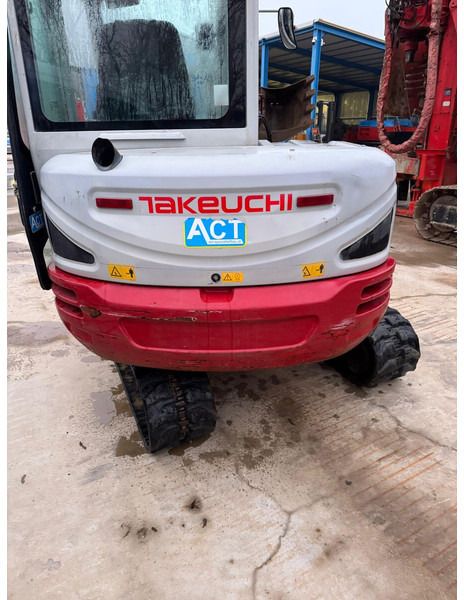 2017 Takeuchi TB240 mini excavator rear view 2017 Takeuchi TB240 mini excavator rear view
