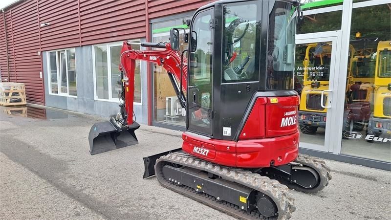 Mole M25ZT mini excavator, rear three-quarter view