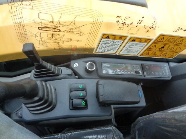 2023 XCMG XE55GA mini excavator cab interior view 2023 XCMG XE55GA mini excavator cab interior view