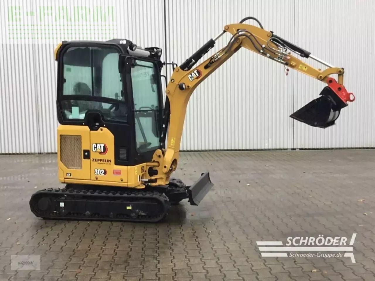 2022 Caterpillar 302CR mini excavator, side view 2022 Caterpillar 302CR mini excavator, side view