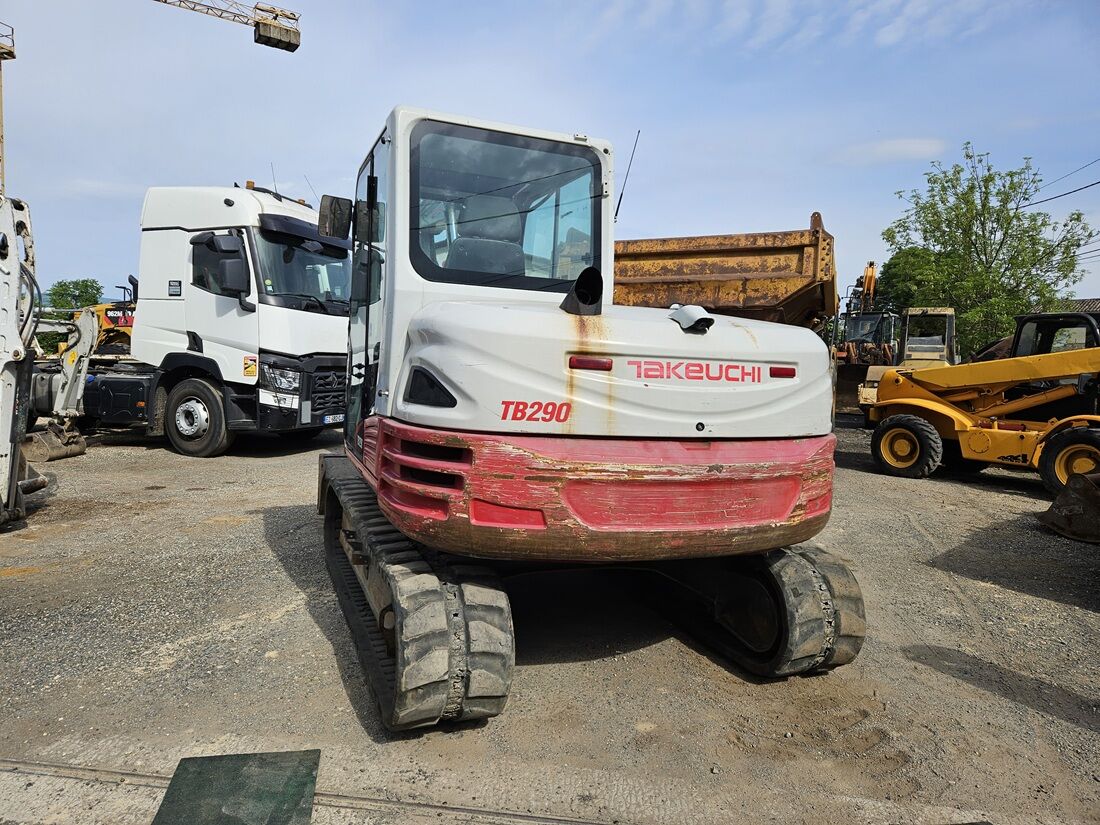 2017 Takeuchi TB290 mini excavator rear view