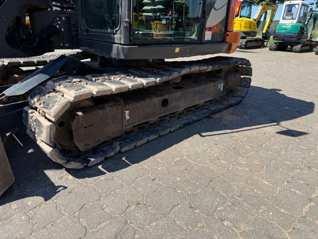 2017 Hitachi ZX85USB-5A mini excavator, side view of the undercarriage