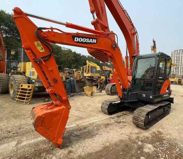 2020 Doosan DX60 crawler excavator, front three-quarter view