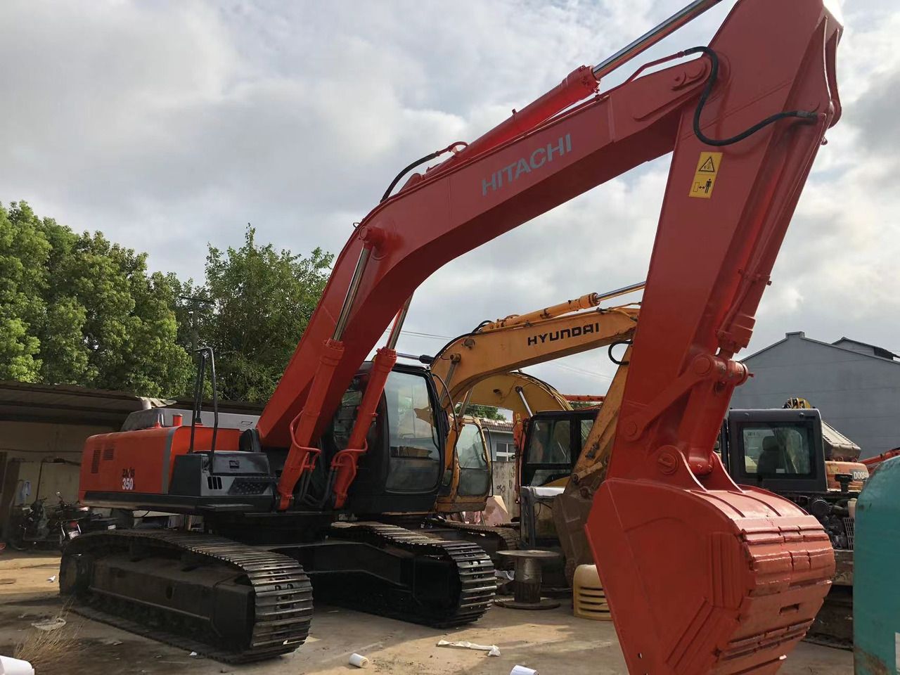 2019 Hitachi ZX350 crawler excavator, side profile view