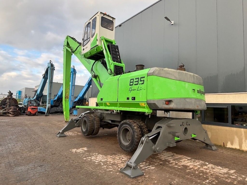 2010 Sennebogen 835M material handler, rear three-quarter view 2010 Sennebogen 835M material handler, rear three-quarter view