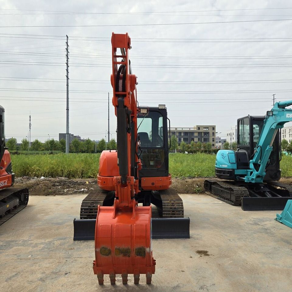 2021 Kubota U55 mini excavator, front view 2021 Kubota U55 mini excavator, front view