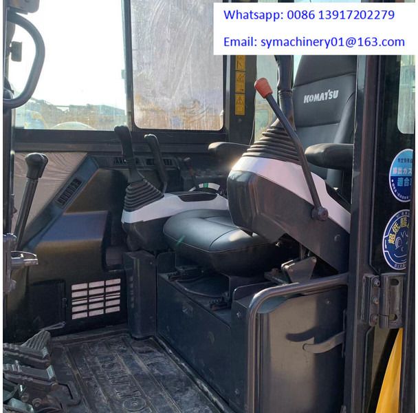 2020 Komatsu PC56-7 mini excavator interior view