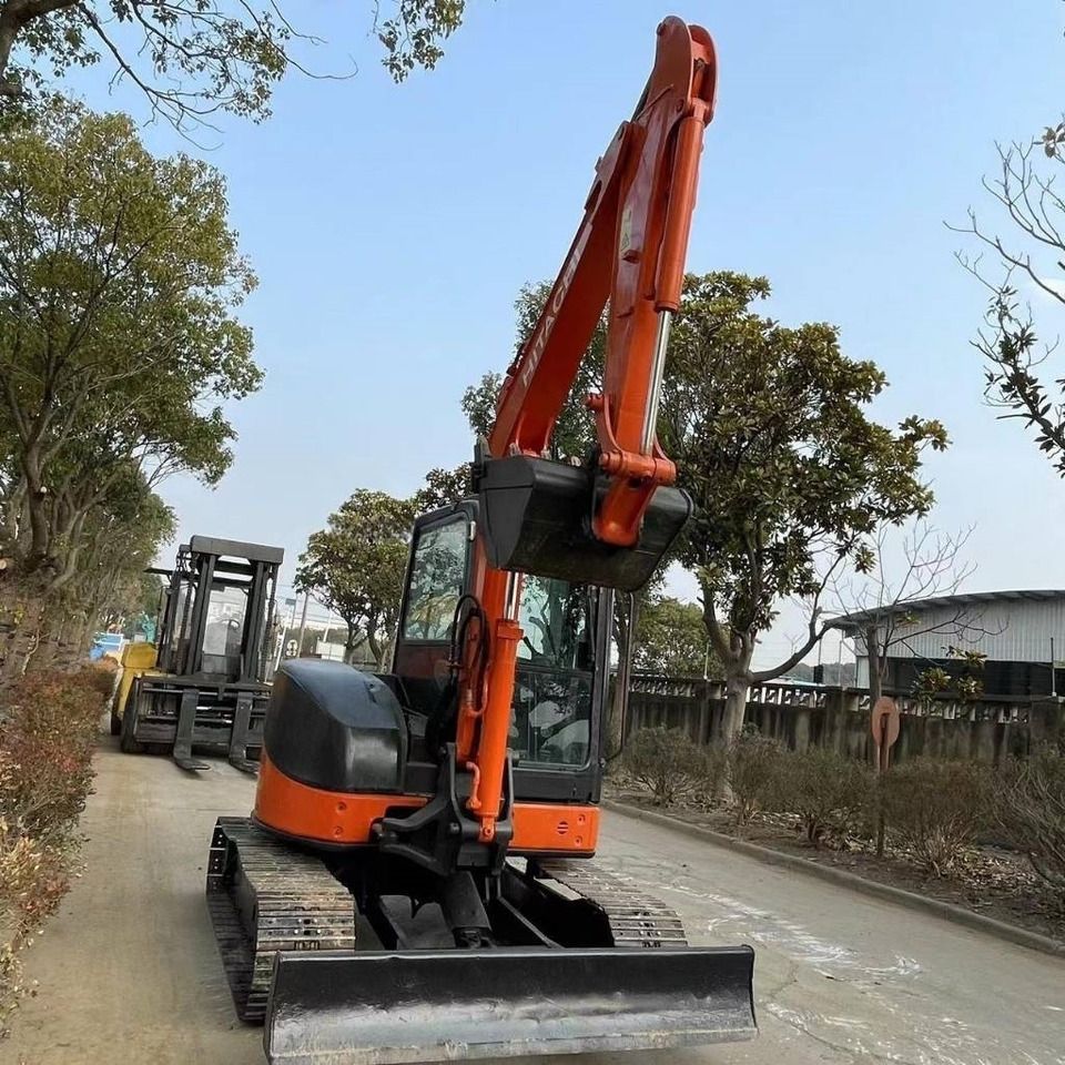 2018 Hitachi ZX50U-2 mini excavator, rear three-quarter view