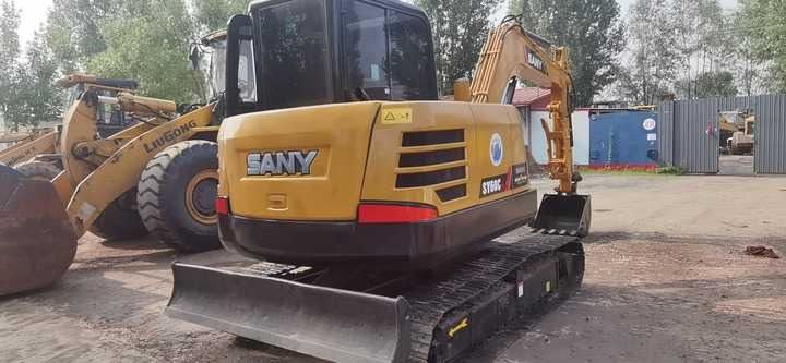 2020 Sany SY60C mini excavator, rear three-quarter view 2020 Sany SY60C mini excavator, rear three-quarter view