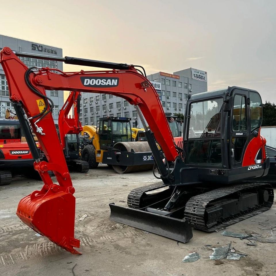 2023 Doosan DX60-9C mini excavator, side view 2023 Doosan DX60-9C mini excavator, side view