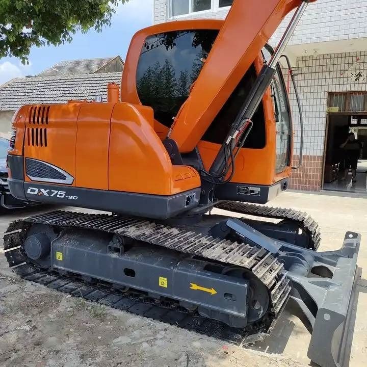 2024 Doosan DX75-9C mini excavator, side view