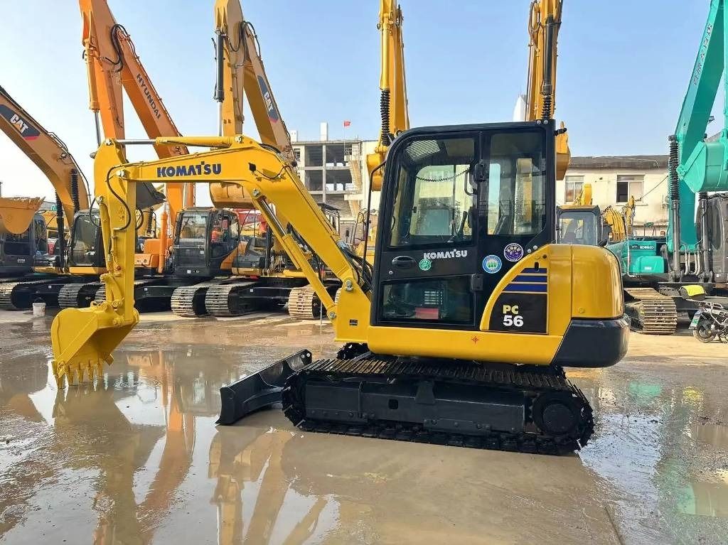 2022 Komatsu PC56-7 mini excavator, side view 2022 Komatsu PC56-7 mini excavator, side view