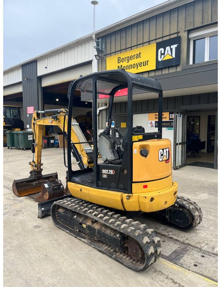 2021 Caterpillar 302.7DCR crawler excavator, rear three-quarter view 2021 Caterpillar 302.7DCR crawler excavator, rear three-quarter view