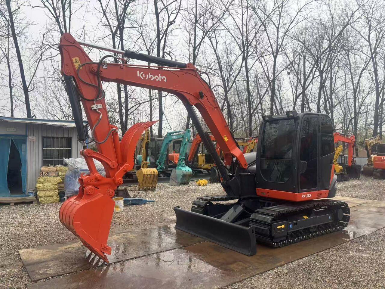 2024 Kubota KX183 mini excavator, side profile view 2024 Kubota KX183 mini excavator, side profile view