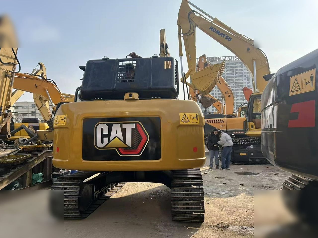 2022 Caterpillar 312D2 crawler excavator rear view