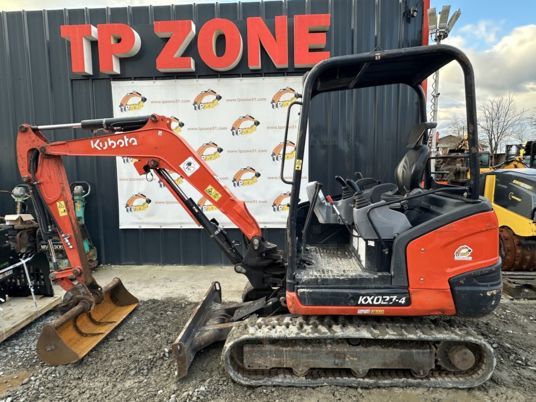 2018 Kubota KX027-4 mini excavator side view