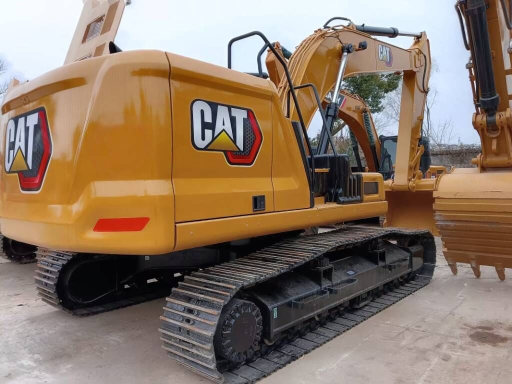 2024 Caterpillar 330GC crawler excavator rear three-quarter view