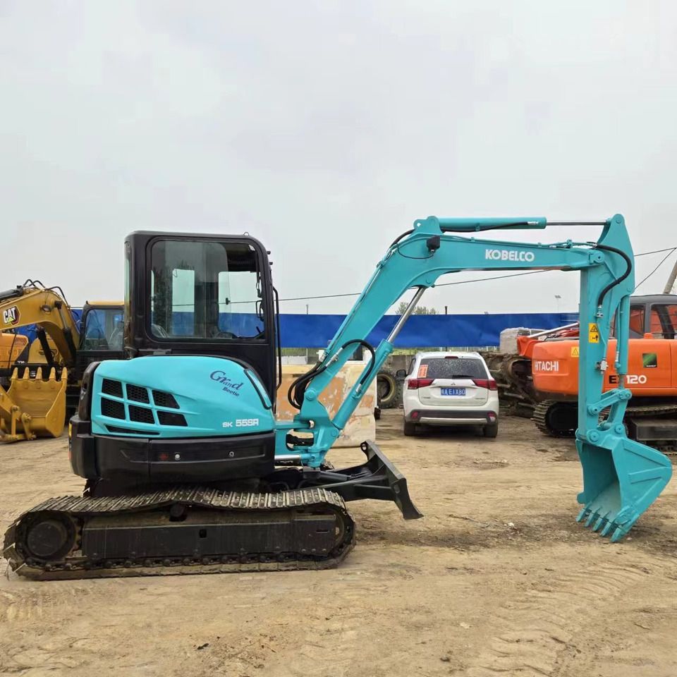 2022 Kobelco SK55SR mini excavator, side view 2022 Kobelco SK55SR mini excavator, side view