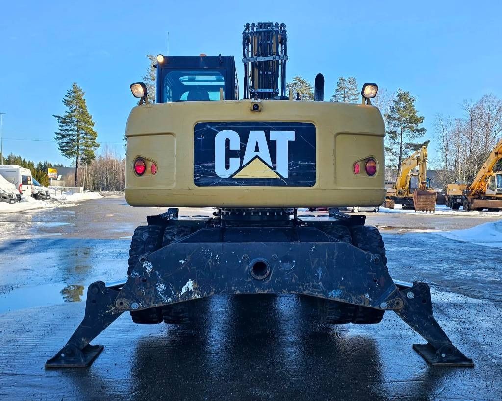 2012 Caterpillar M313D wheel excavator, rear view