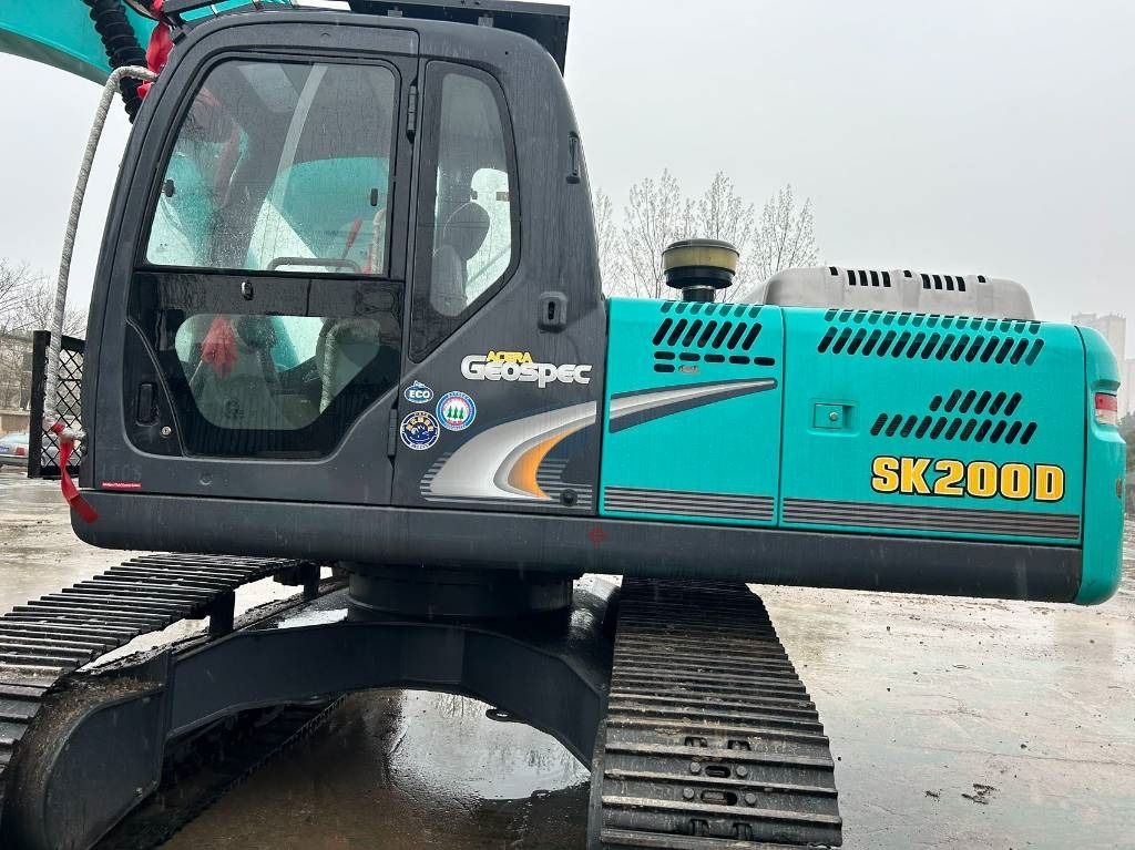 2023 Kobelco SK200D crawler excavator side profile view 2023 Kobelco SK200D crawler excavator side profile view