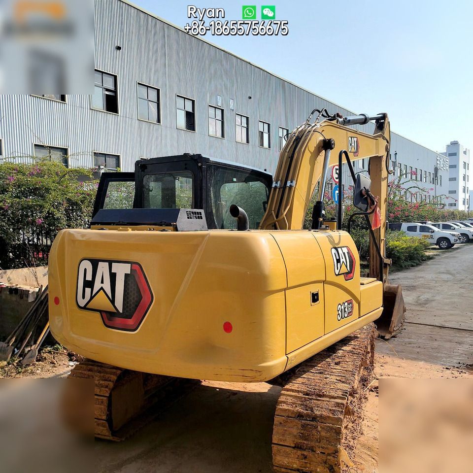 2024 Caterpillar 313GC crawler excavator, rear three-quarter view 2024 Caterpillar 313GC crawler excavator, rear three-quarter view