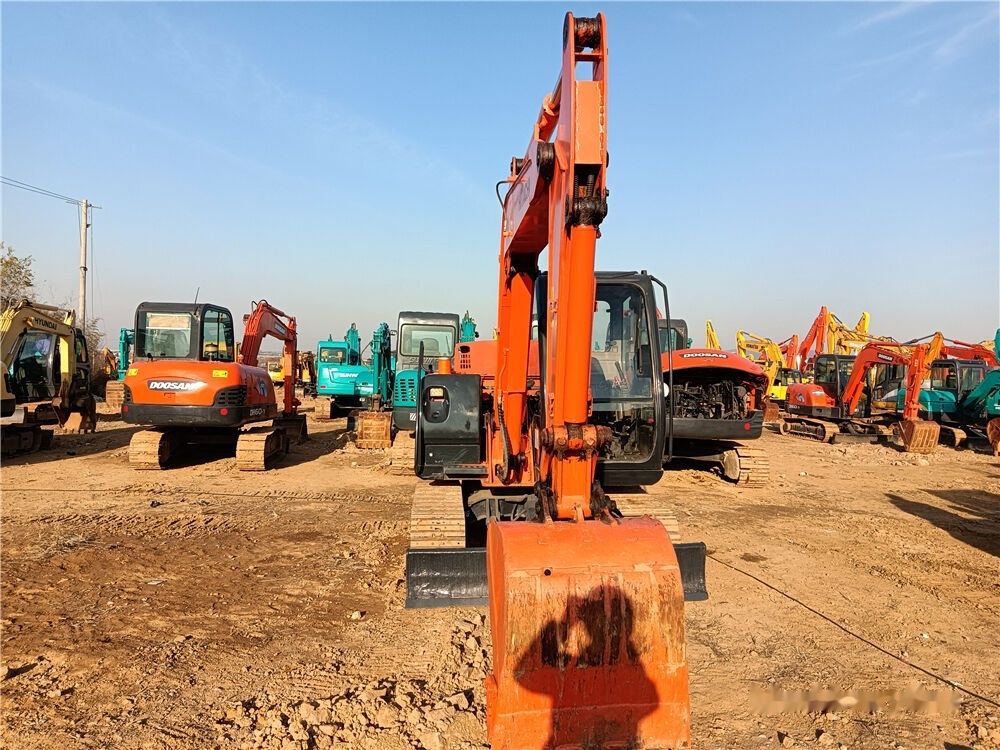 Hitachi ZX60 mini excavator, front view Hitachi ZX60 mini excavator, front view