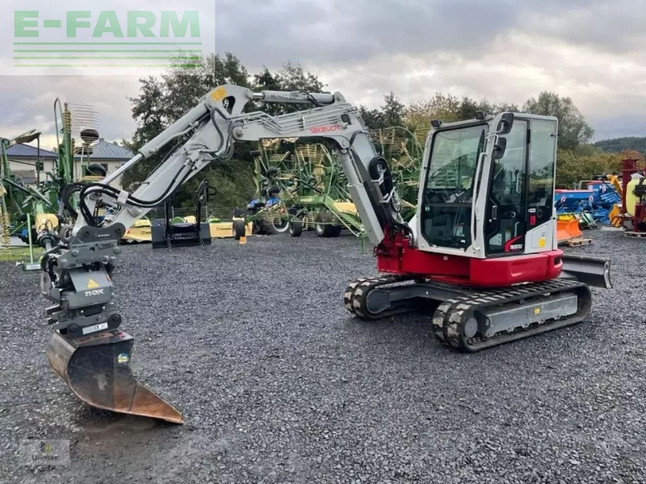 2023 Takeuchi TB257FR V1 mini excavator side view