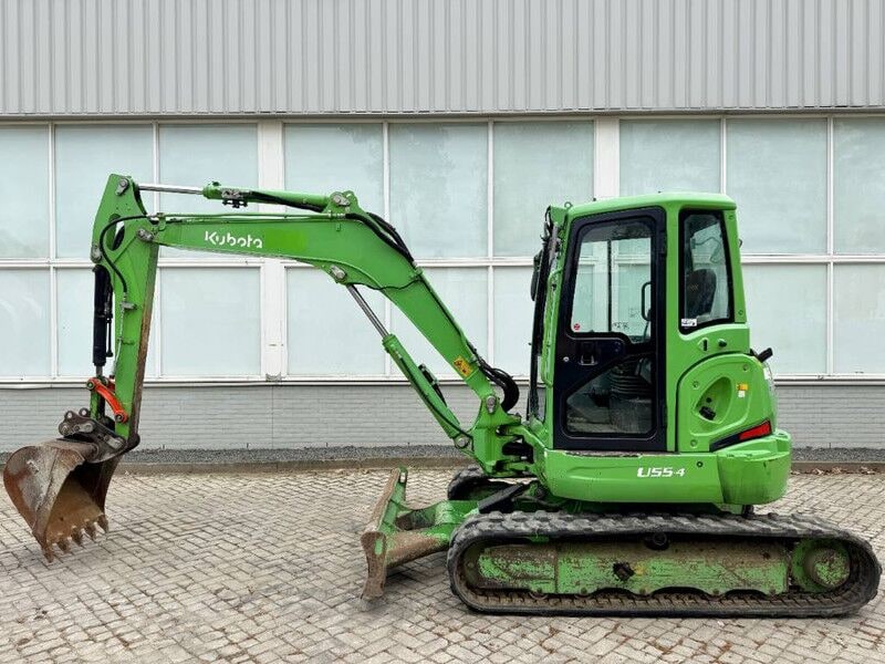 2013 Kubota U55-4 mini excavator, side view