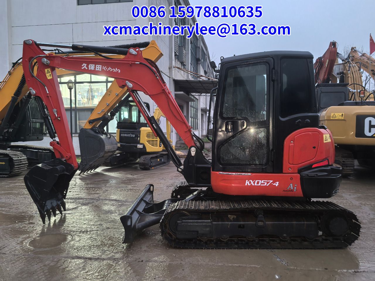 2024 Kubota KX057-4 mini excavator, side view