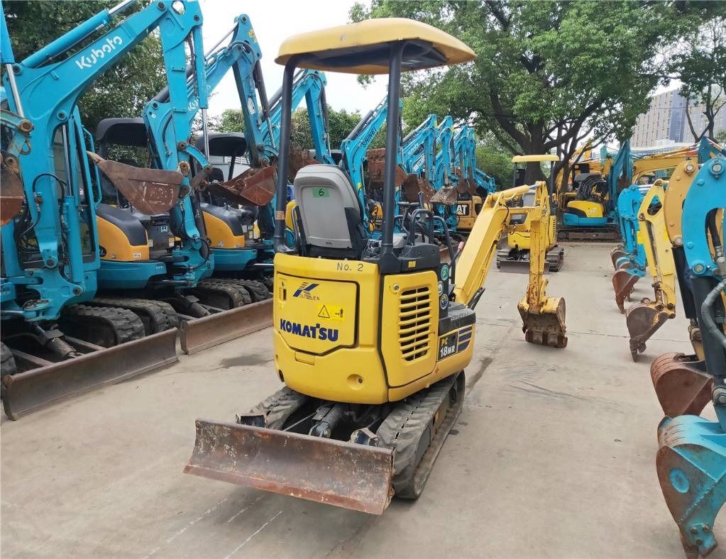 2023 Komatsu PC18MR-3 mini excavator rear view 2023 Komatsu PC18MR-3 mini excavator rear view