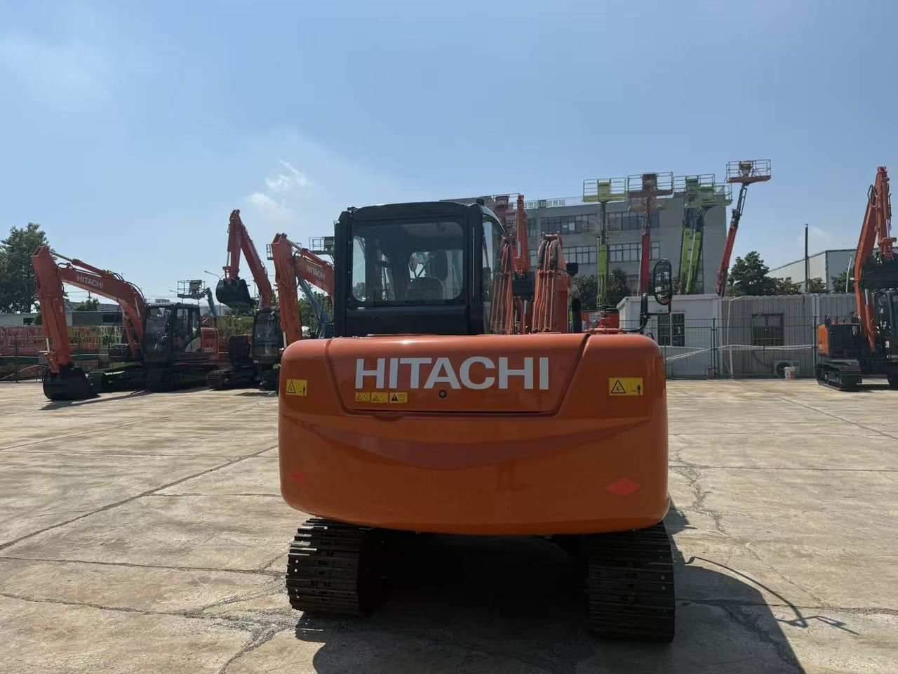 2025 Hitachi ZX60 mini excavator rear view 2025 Hitachi ZX60 mini excavator rear view