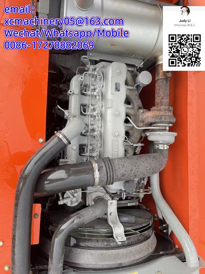 2021 Hitachi ZX240 crawler excavator engine compartment view