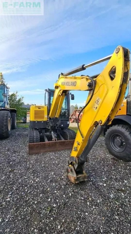 2018 New Holland E60C crawler excavator, front three-quarter view 2018 New Holland E60C crawler excavator, front three-quarter view