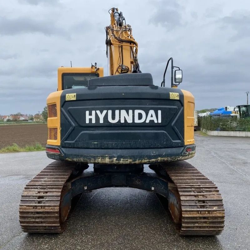 Hyundai 235 Crawler Excavator, rear view Hyundai 235 Crawler Excavator, rear view