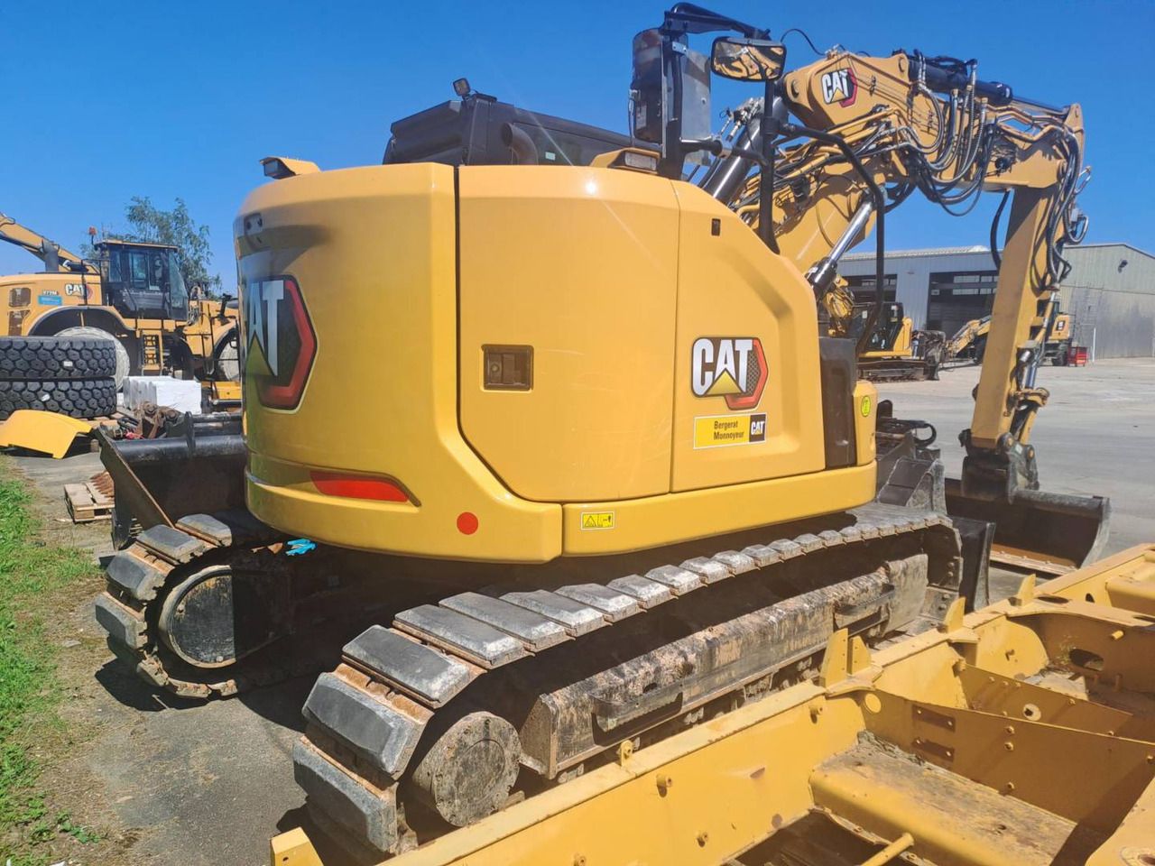 2024 Caterpillar 315 crawler excavator rear three-quarter view